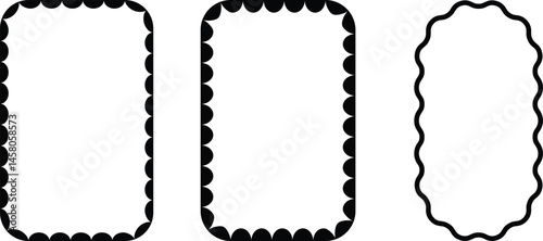 A set of vector grunge frames for design