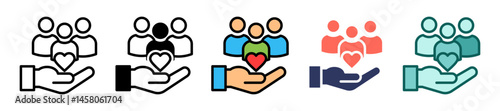 Social Services multiple icon