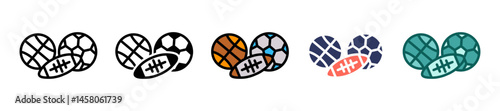 Sports multiple icon