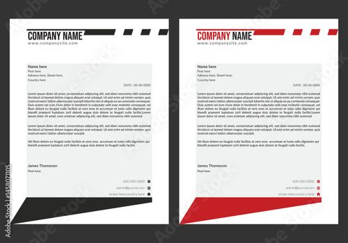 A simple letterhead can make a big difference. Upload yours today!Modern Creative & Clean business style letterhead bundle of your corporate project design.set to print with vector & illustration. 
