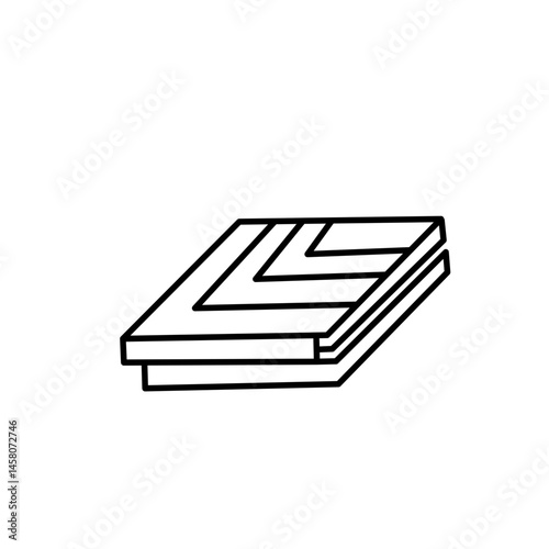 floor finishing line icon