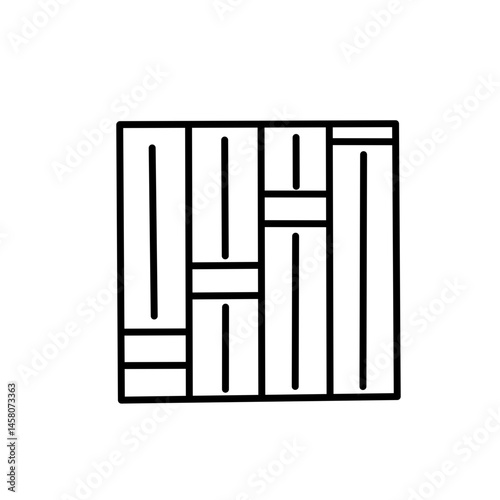 floor finishing line icon