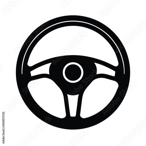 car steering wheel icon vector illustration