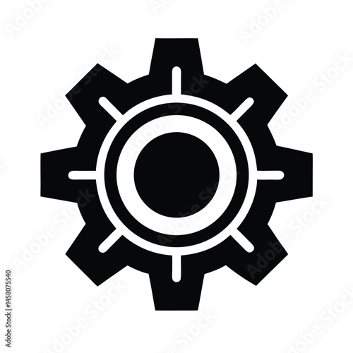 gear settings icon vector illustration