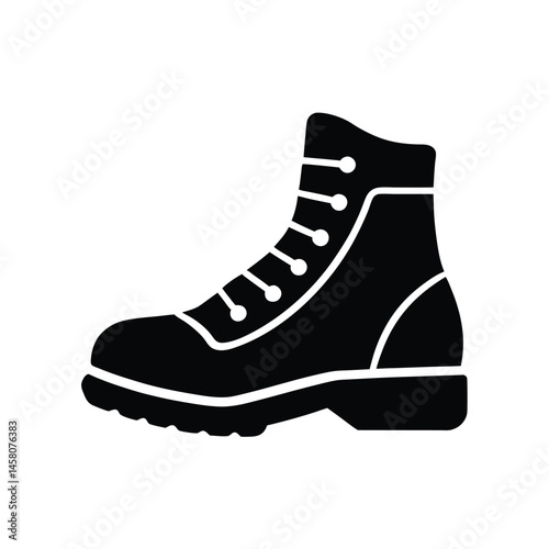 hiking boot icon vector illustration