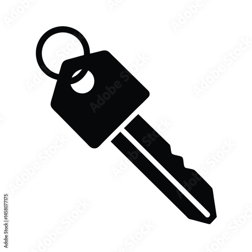 key with tag icon vector illustration