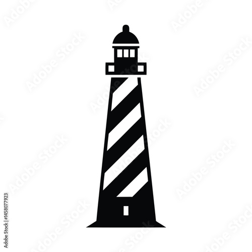 lighthouse beacon icon vector illustration