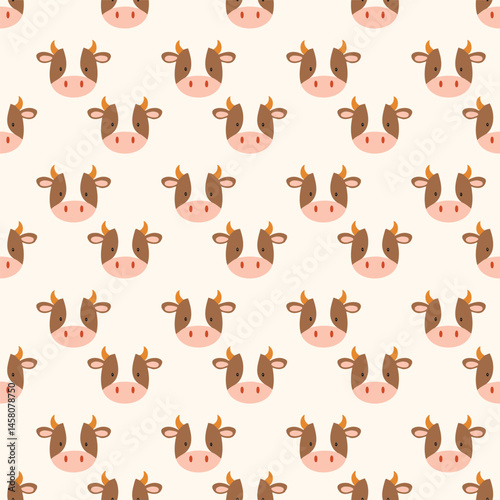 Cow pattern background vector illustration