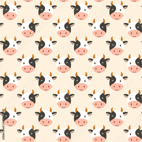 Cow pattern background design