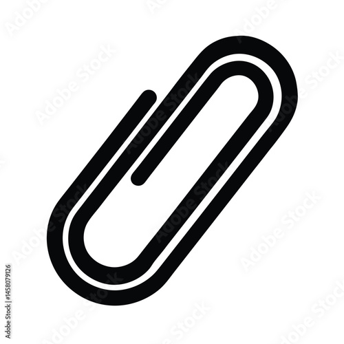 paperclip attach icon vector illustration