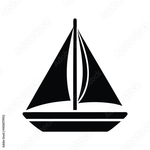 sailboat mast icon vector illustration