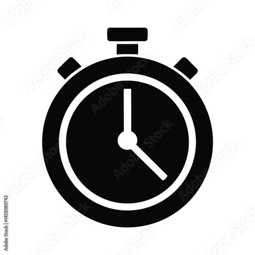 stopwatch finish line icon vector illustration