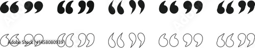 quotation mark, Quotes vector icon, Quotation signs, quoted sign, quote symbol vector illustration