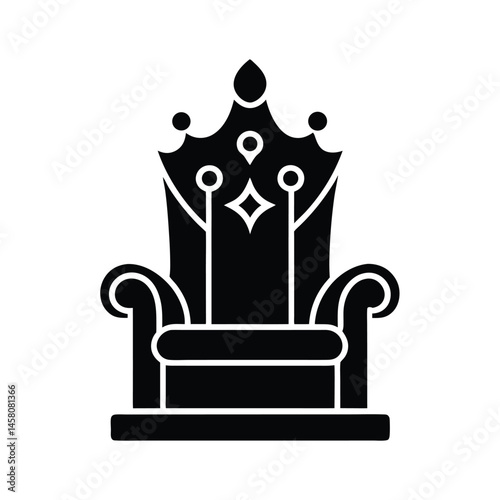 throne seat icon vector illustration