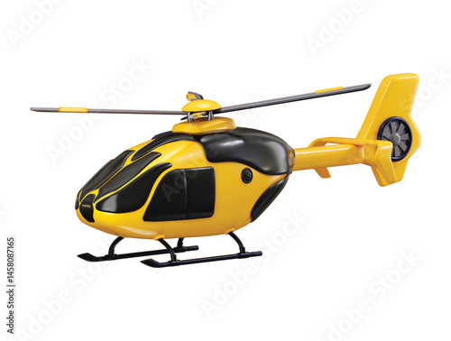 Helicopter icon 3d render concept of Vehicles for transportation icon vector illustration