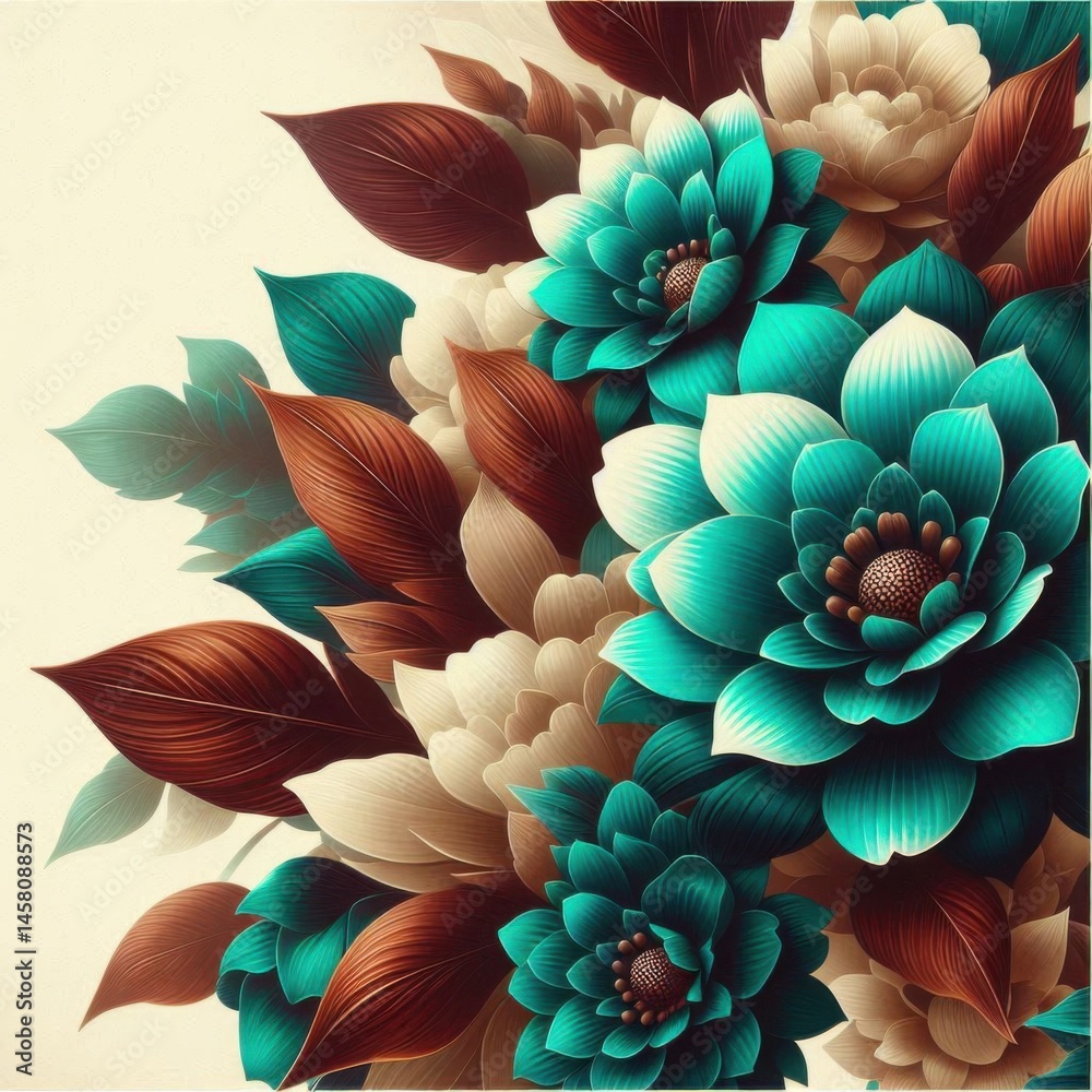 Vibrant floral arrangement studio artwork indoor close-up nature's beauty in color