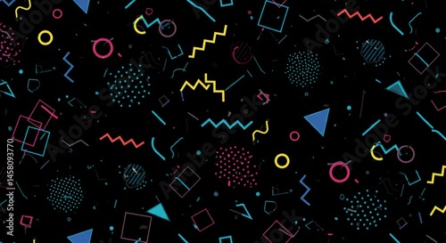 Shiny vector illustration with flying stars, Christmas decorations, and a light-filled abstract background