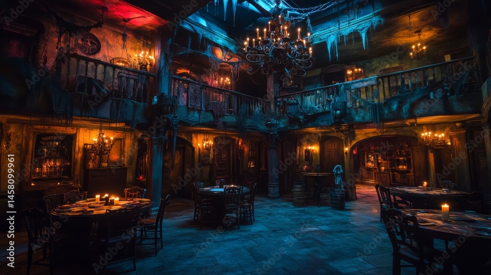 A Grand Gothic Dining Hall
