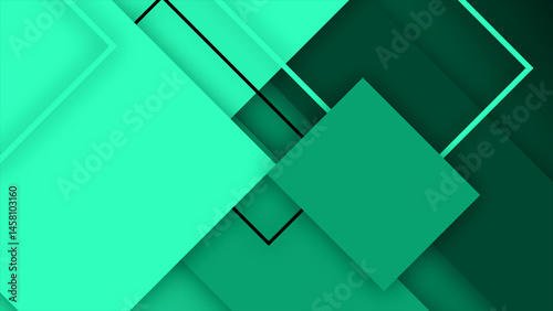 Wallpaper Mural Turquoise color diagonal moving rectangular blocks professional background Torontodigital.ca