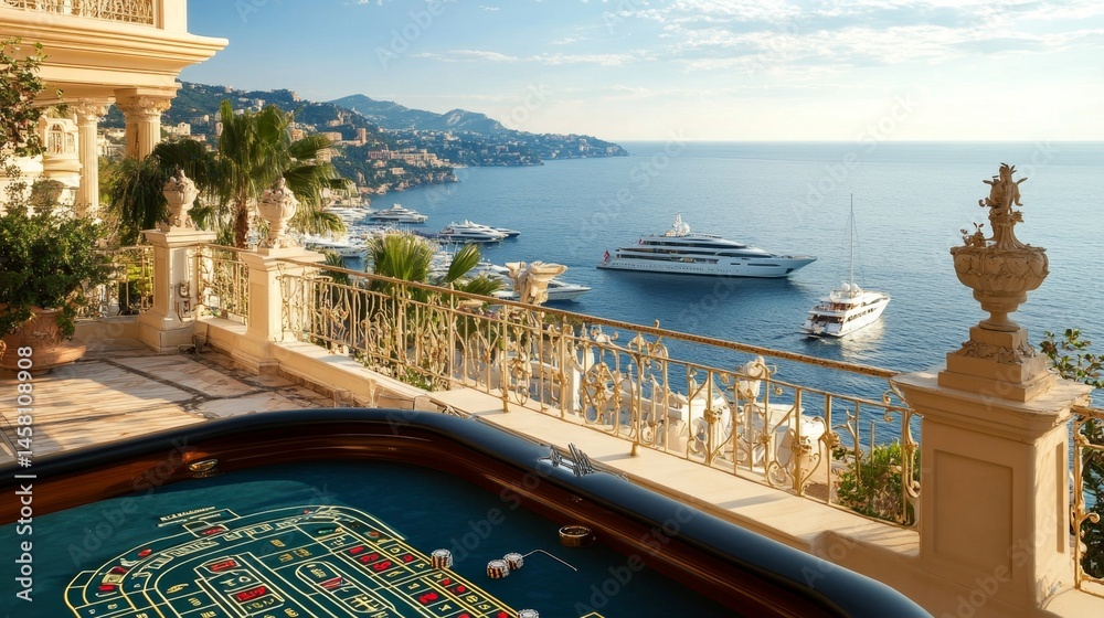 Luxury Casino Balcony with Ocean View