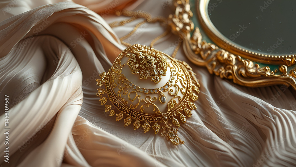 jewllery design gold ai genrative