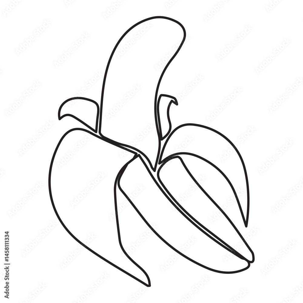 line banana transparant