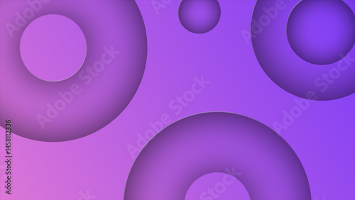 Wallpaper Mural colorful 3d depth semi circle shapes background, simple and elegant minimal background Torontodigital.ca