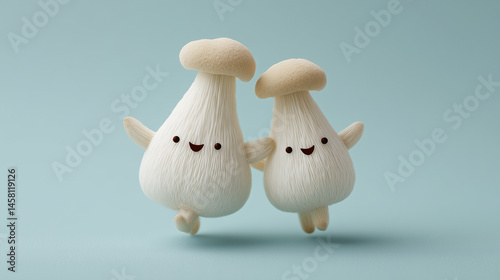 Whimsical Mushroom Duo's Ch...