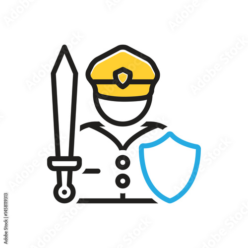 Multi color icon for fighter