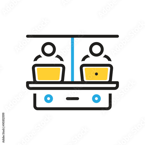Multi color icon for department