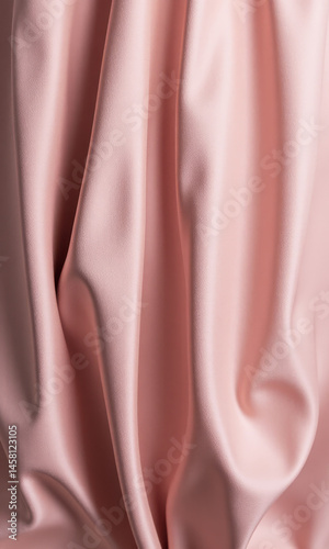 Gentle Fabric Folds Simulation Dusty Rose Texture Background