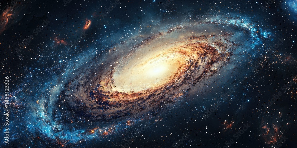 Whimsical galaxy design, white radiant middle, smooth flowing motion Whimsical galaxy design, white radiant middle, smooth flowing motion