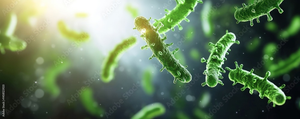 Fototapeta premium Microscopic Bacteria
