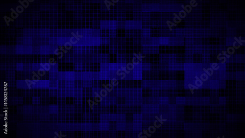 Wallpaper Mural Dark Blue abstract geometric shapes technology background, grid texture tech background Torontodigital.ca