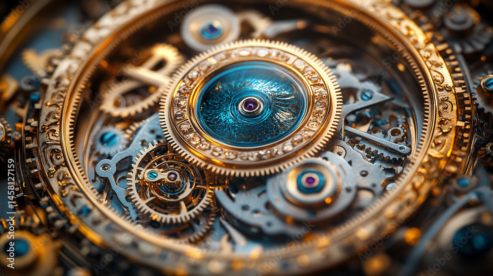 Close-up of a complex clockwork mechanism with interlocking gears and polished metallic components in golden and silver tones, symbolizing precision, time, unity, and engineered harmony.
Close-up of a complex clockwork mechanism with interlocking gears and polished metallic components in golden and silver tones, symbolizing precision, time, unity, and engineered harmony.
