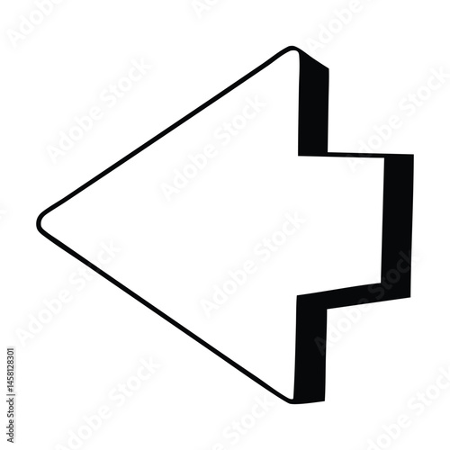 arrow icon vector illustration
