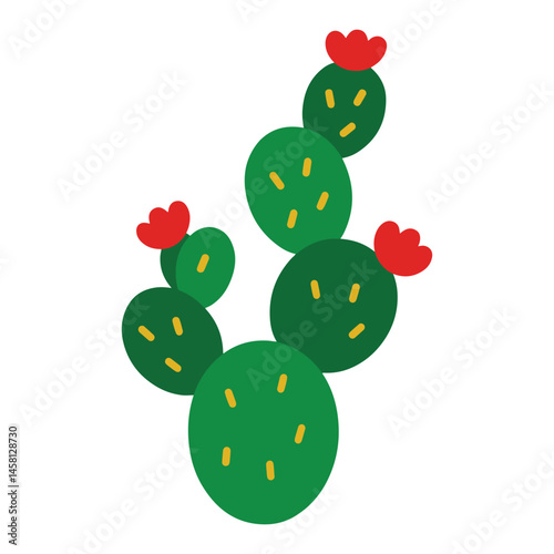 flat vector nopal cactus Cinco de Mayo day, happy Cinco de Mayo festival clipart, 5th May Cinco de Mayo celebrate design sublimation 
