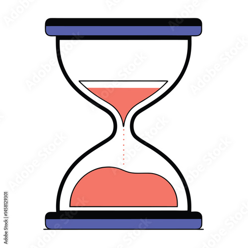 vector illustration of hourglass