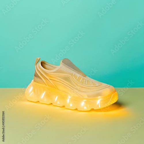 yellow plastic shose photo