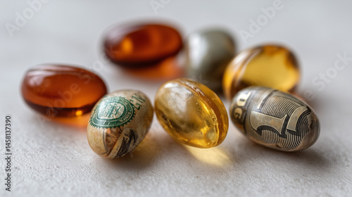 Vitamins closeup: Macro sho...