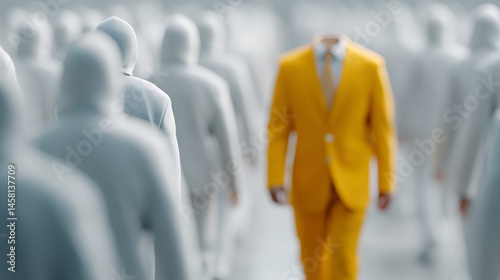 Standing Out:  A lone figur...