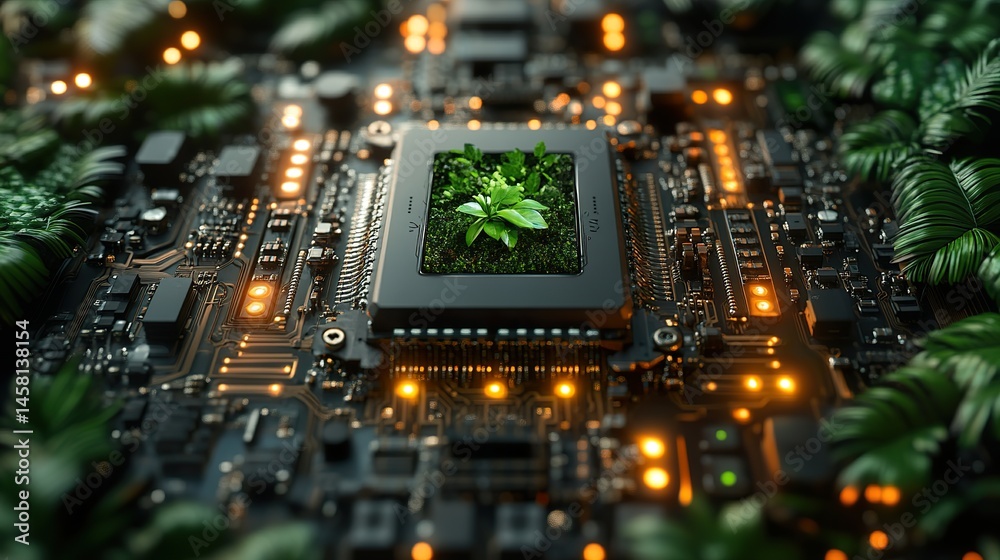 Obraz premium computer circuit board