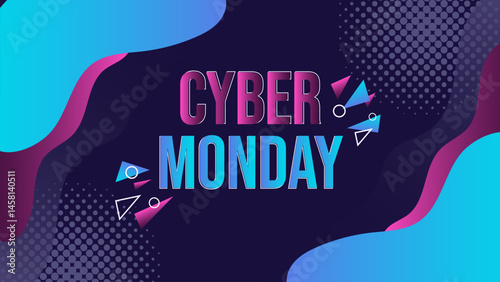 Cyber Monday Gradient Tecnology Background