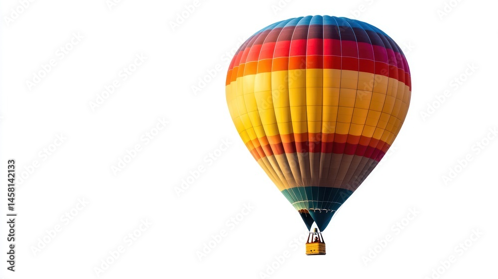 Naklejka premium Colorful hot air balloon soaring high