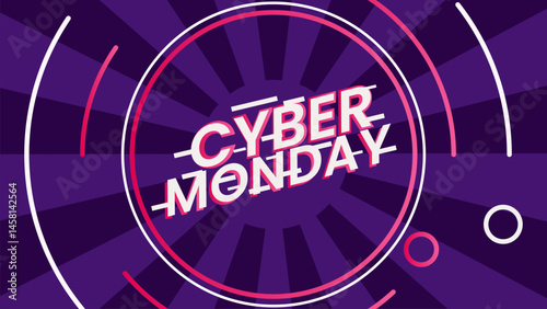 Cyber Monday Gradient Tecnology Background