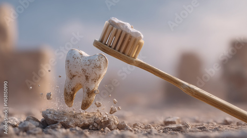 Tooth and Toothbrush:  a  c...
