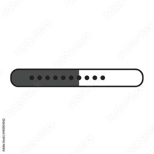 Graphic Loading Bar Icon in Minimalist Style  