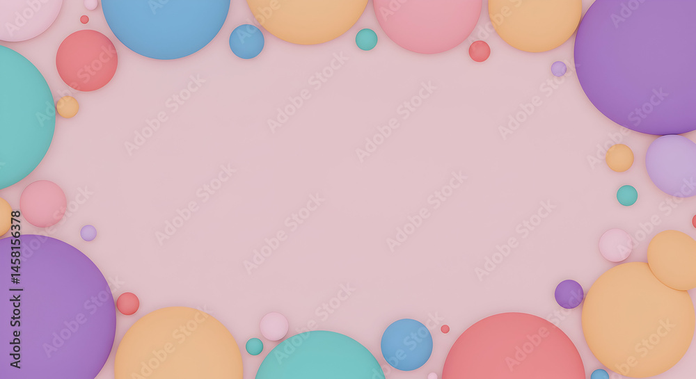 Colorful Abstract Background with Soft Bubbles and Vibrant Circles Colorful Abstract Background with Soft Bubbles and Vibrant Circles