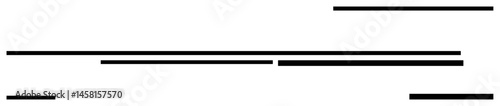 Black horizontal lines in random placements and lengths evoke simplicity, symmetry, and clarity. Ideal for modern design, creativity, minimalism, art, technology, organization simple landing page