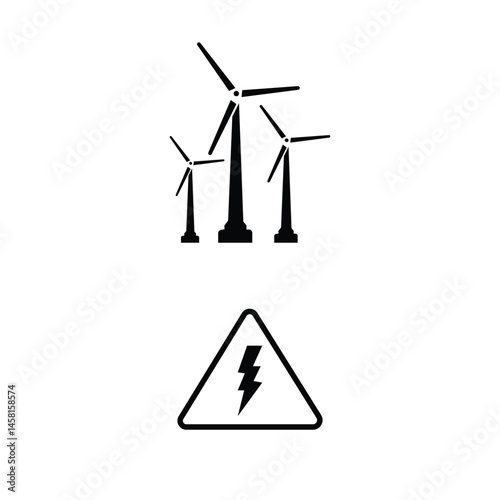 set of energy icon design illustration